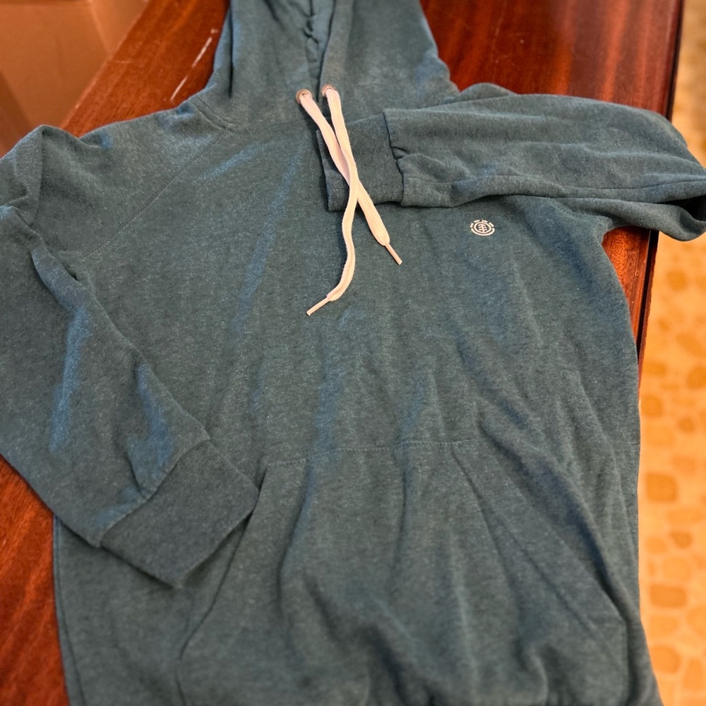 Element Teal Hoodie with White Accents